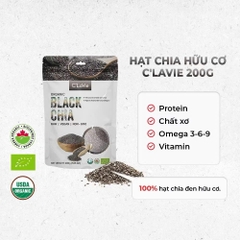 HẠT CHIA HỮU CƠ C'LaVie 200g - tự nhiên không biến đổi gen