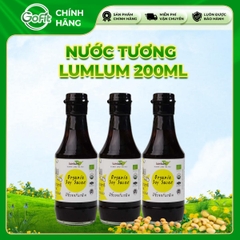 LumLum - Nước Tương Hữu Cơ, Chay Mặn LumLum chai 200ML, xuất xứ Thái Lan Nước Sốt Gia Vị