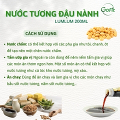 LumLum - Nước Tương Hữu Cơ, Chay Mặn LumLum chai 200ML, xuất xứ Thái Lan Nước Sốt Gia Vị