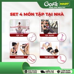 SET TẬP ĐA NĂNG 4 MÓN Dây tập bụng + Tập vai + Tập Kegel + Massage