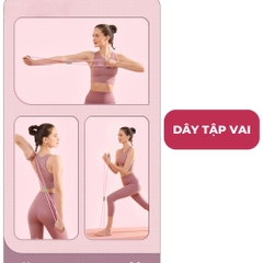 SET TẬP ĐA NĂNG 4 MÓN Dây tập bụng + Tập vai + Tập Kegel + Massage