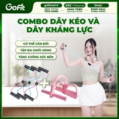 [TẬP TAY, VAI, BỤNG] COMBO Dây Kéo 6 ống + Dây Kháng Lực số 8 Tập Gym Yoga