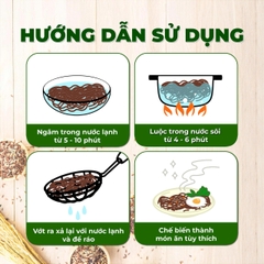 [TINH BỘT GẠO LỨT] Bún Phở Nuôi Hủ Tiếu Gạo Lứt Senfoods/Bún Lứt Gạo Lứt Hoàng Minh, Eat Clean Healthy Food, Gofit Mart, 500g