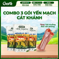 [100K 3 TÚI] COMBO TIẾT KIỆM (1.5kg) - Yến Mạch Hữu Cơ Cát Khánh 500G