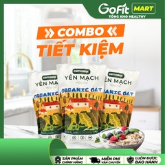[100K 3 TÚI] COMBO TIẾT KIỆM (1.5kg) - Yến Mạch Hữu Cơ Cát Khánh 500G