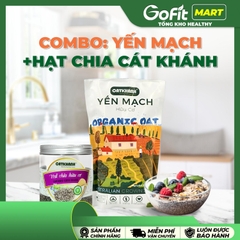 [COMBO TIẾT KIỆM] YẾN MẠCH ORGANIC OAT & HẠT CHIA CÁT KHÁNH CAO CẤP