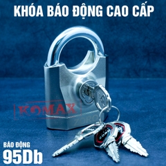 Ổ khóa báo động chống trộm ZORO,7 phân,chìa xe hơi,màu trắng