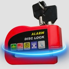 Ổ khóa đĩa xe máy báo động chống trộm chính hãng TENG màu đỏ