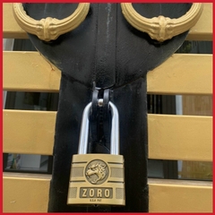 Ổ khóa càng dài đầu báo chìa kiếm ZORO chống gỉ cao cấp