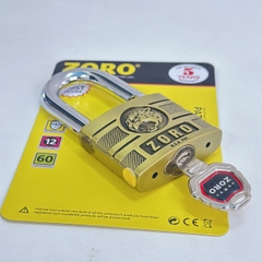 Ổ khóa cửa đầu báo chìa kiếm ZORO càng ngắn chống gỉ cao cấp