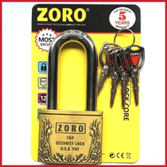 Ổ khoá càng dài ZORO bông chìa tròn thép hardened chống gỉ chống nước