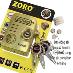 Khóa chụp pát cửa báo động chống trộm ZORO chìa xe hơi