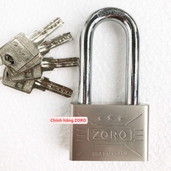 Ổ khóa ZORO 6 phân càng dài,chìa muỗng - khóa bấm không cần chìa