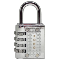 Ổ khóa số mật mã ZORO màu trắng 4 phân - thích hợp khóa tủ, bát cửa phòng trọ nhỏ