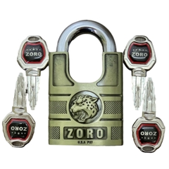 Ổ khóa đầu báo chống cắt ZORO chìa kiếm xe hơi cao cấp