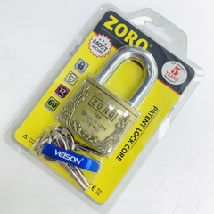 Ổ khoá ZORO bông chìa tròn càng ngắn thép hardened không gỉ