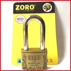 Ổ khoá càng dài ZORO bông chìa tròn thép hardened chống gỉ chống nước