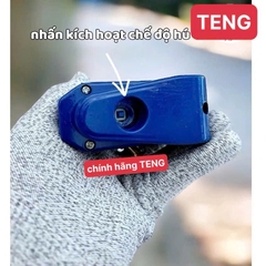 ổ khóa đĩa xe máy báo động chống trộm chính hãng TENG màu xanh