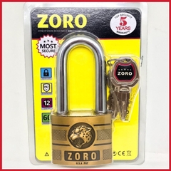Ổ khóa càng dài đầu báo chìa kiếm ZORO chống gỉ cao cấp