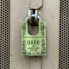 Ổ khóa chống cắt ZORO bông lúa chìa tròn cao cấp - khóa ngoài trời chống gỉ