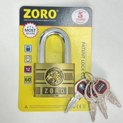 Ổ khóa cửa đầu báo chìa kiếm ZORO càng ngắn chống gỉ cao cấp
