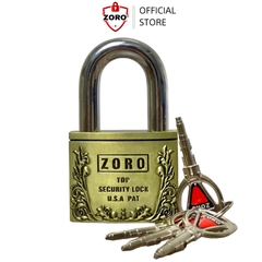 Ổ khoá ZORO bông chìa tròn càng ngắn thép hardened không gỉ