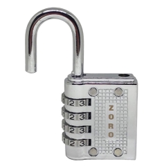 Ổ khóa số mật mã ZORO màu trắng 4 phân - thích hợp khóa tủ, bát cửa phòng trọ nhỏ
