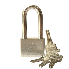 Ổ khóa ZORO 5 phân càng dài,chìa muỗng - bấm khóa không cần chìa