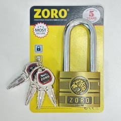Ổ khóa càng dài đầu báo chìa kiếm ZORO chống gỉ cao cấp
