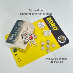 Ổ khóa chụp bát cửa báo động chống trộm ZORO chìa đạn tròn