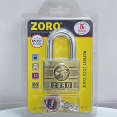 Ổ khóa cửa đầu báo chìa kiếm ZORO càng ngắn chống gỉ cao cấp