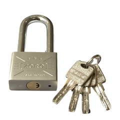 Ổ khóa ZORO 5 phân càng dài,chìa muỗng - bấm khóa không cần chìa