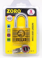 Ổ khóa cửa đầu báo chìa kiếm ZORO càng ngắn chống gỉ cao cấp