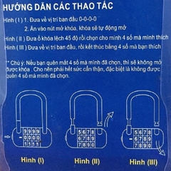 Ổ khóa dây mật mã ZORO 85cm không dùng chìa tiện lợi khóa xe máy, xe đạp