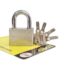 Ổ khóa ZORO 6 phân chìa muỗng càng ngắn thép hardened - khóa cửa bấm công nghệ mỹ