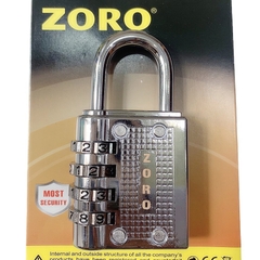 Ổ khóa số mật mã ZORO màu trắng 4 phân - thích hợp khóa tủ, bát cửa phòng trọ nhỏ