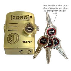 Khóa chụp pát cửa báo động chống trộm ZORO chìa xe hơi