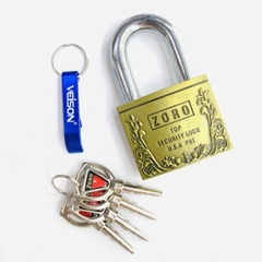 Ổ khoá ZORO bông chìa tròn càng ngắn thép hardened không gỉ