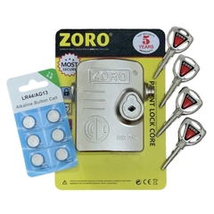 Ổ khóa chụp bát cửa báo động chống trộm ZORO chìa đạn tròn