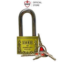 Ổ khoá càng dài ZORO bông chìa tròn thép hardened chống gỉ chống nước