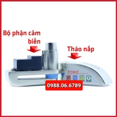 Ổ khóa đĩa xe máy báo động chống trộm ZORO màu trắng chìa tròn công nghệ Mỹ