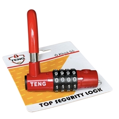 ổ khóa số chữ U TENG, màu đỏ