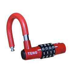 ổ khóa số chữ U TENG, màu đỏ