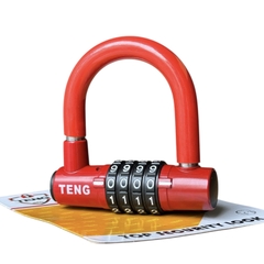 ổ khóa số chữ U TENG, màu đỏ