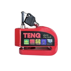 Ổ khóa đĩa xe máy báo động chống trộm chính hãng TENG màu đỏ