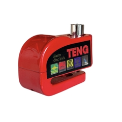 Ổ khóa đĩa xe máy báo động chống trộm chính hãng TENG màu đỏ