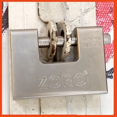 Khóa cầu ngang ZORO nặng 1kg1 chống đập - đục - cắt