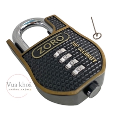 Ổ khóa mật mã chống cắt ZORO cao cấp - thép hardened chống gỉ chống nước bảo mật cao chống trộm