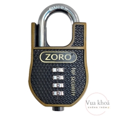 Ổ khóa mật mã chống cắt ZORO cao cấp - thép hardened chống gỉ chống nước bảo mật cao chống trộm
