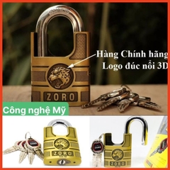 Ổ khóa đầu báo chống cắt ZORO chìa kiếm xe hơi cao cấp